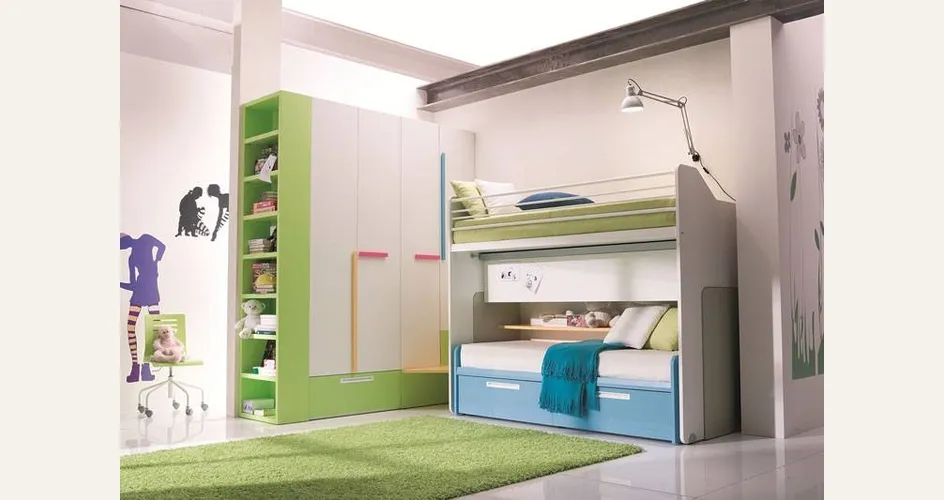 Cameretta verde e azzurra