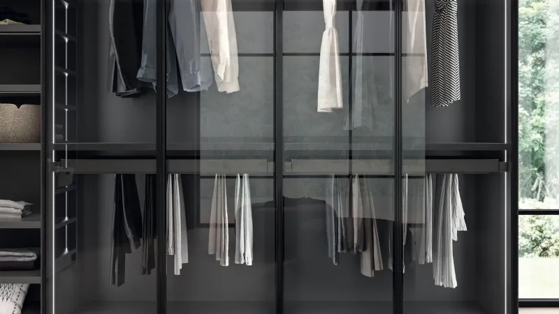 Scavolini - Sistema Walk-In Fluida: accessori per armadi