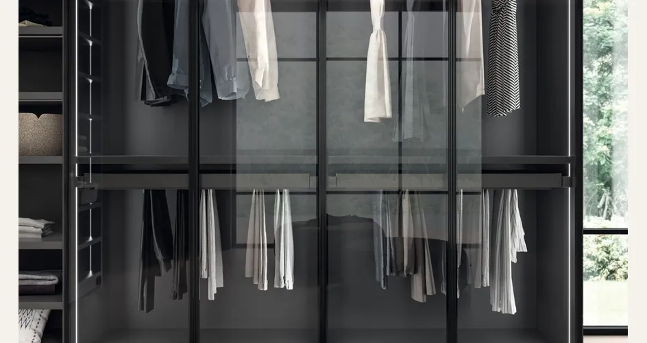 Scavolini - Sistema Walk-In Fluida: accessori per armadi