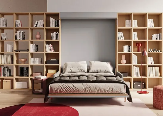 Letto matrimoniale a scomparsa Nobu di Clever
