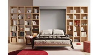 Letto matrimoniale a scomparsa Nobu di Clever