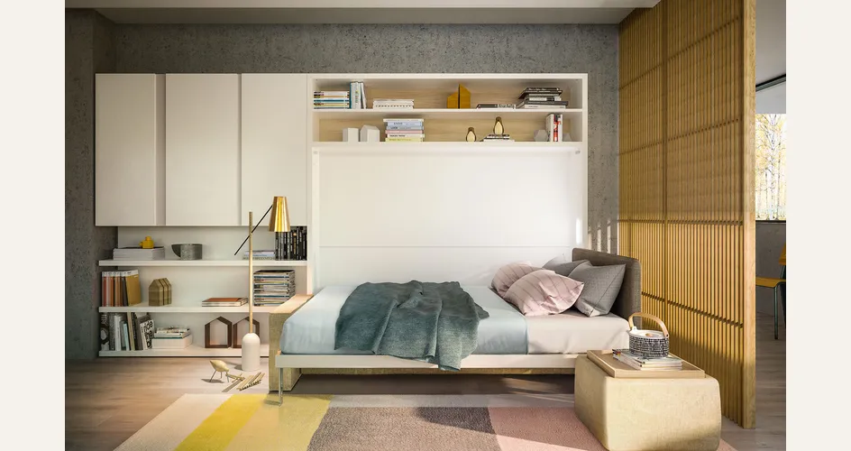 Letto matrimoniale a scomparsa Circe di Clei