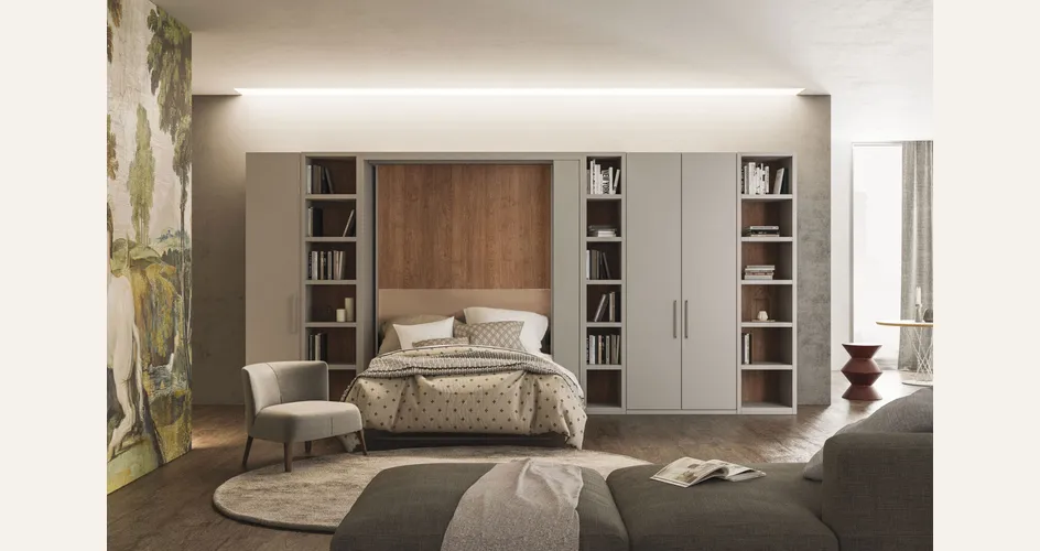 Letto matrimoniale trasformabile Doppio S10 - Spinelli