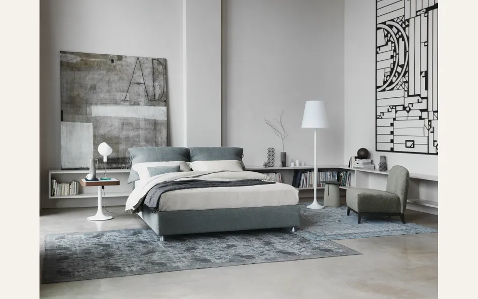 Letto matrimoniale modello Nathalie - Flou