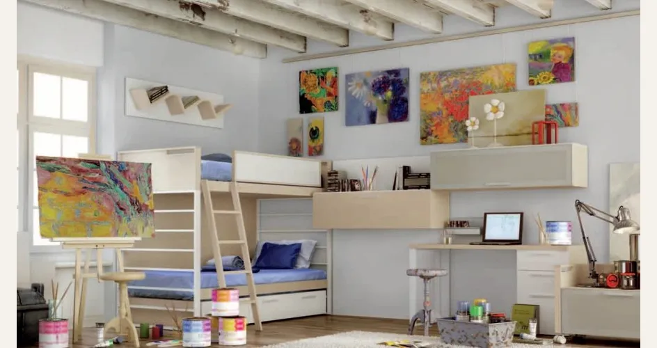 Letto a castello: una soluzione tradizionale dall'aspetto contemporaneo