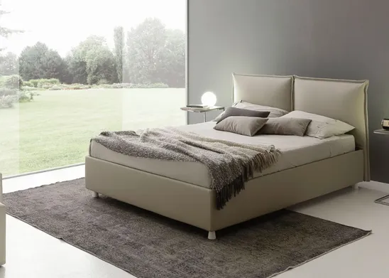 Letto imbottito Denise con contenitore di Ergogreen