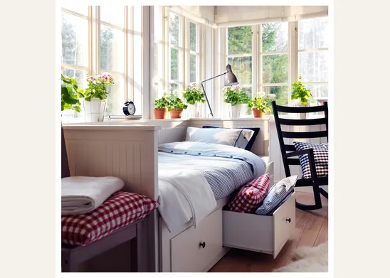 Divano letto con cassetti laterali hemnes ikea