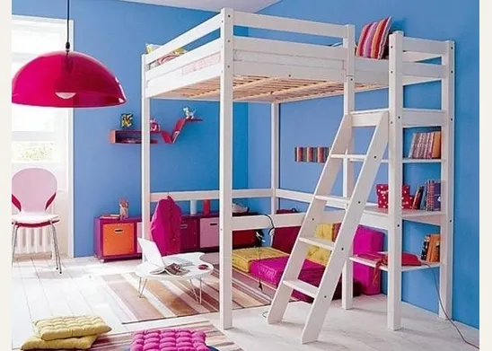 Letto matrimoniale a soppalco
