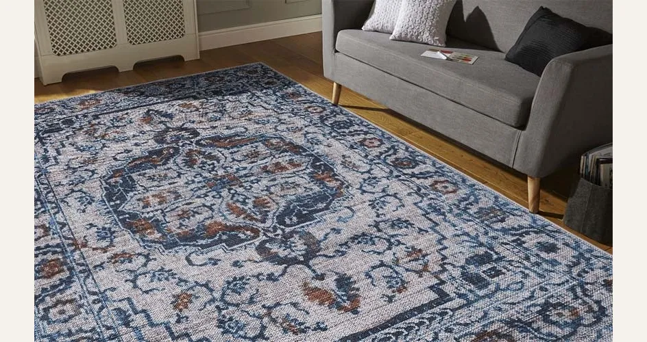 Tappeto orientale Boheme Natural Denim Webtappeti.it.