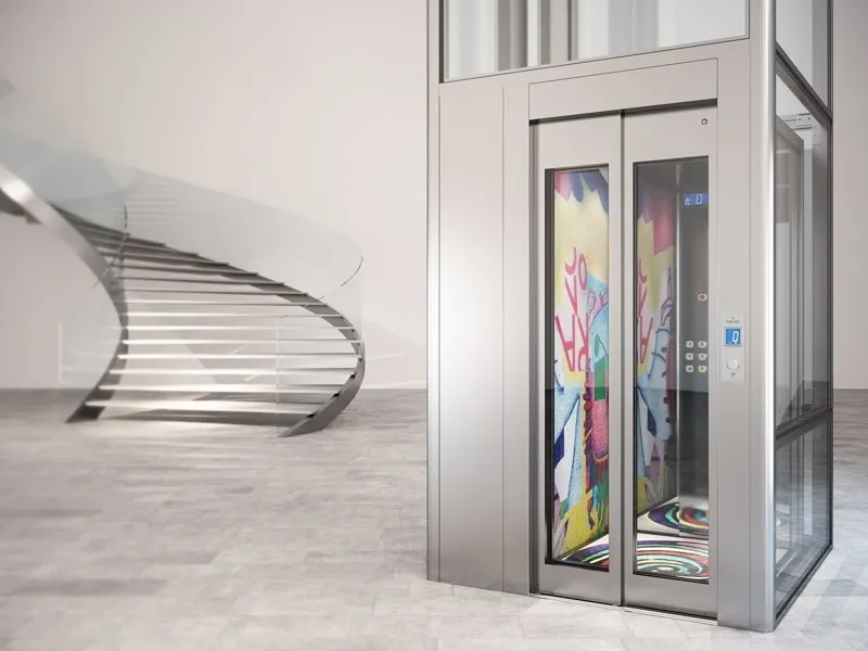Cabina creativa per gli ascensori della linea Domuslift Art Line di Igv Group