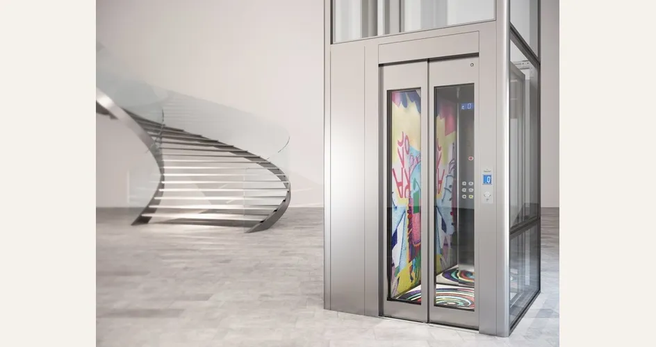 Cabina creativa per gli ascensori della linea Domuslift Art Line di Igv Group