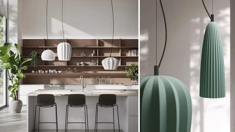 Sahara di Karman - Finitura in bianco, grigio opaco e verde salvia