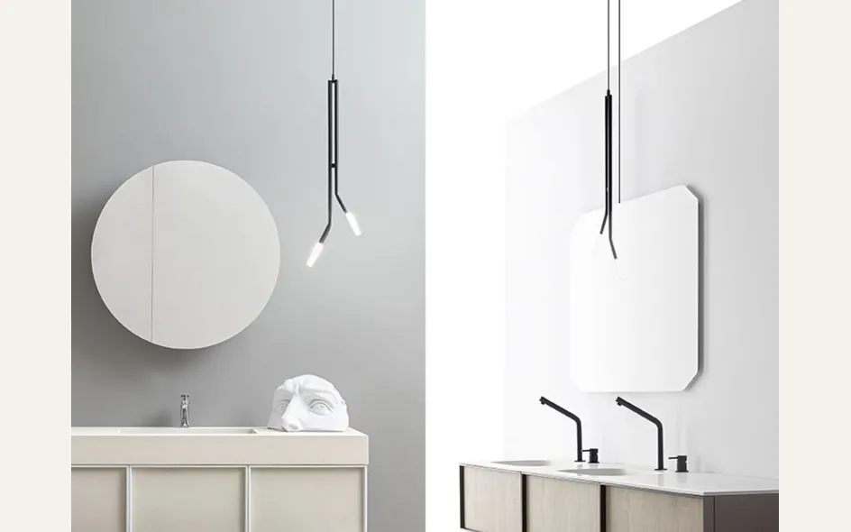 Twins, lampada a sospensione di Cerasa