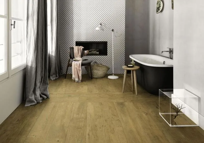 mattonelle in gres effetto legno della collezione Treverkdear Marazzi