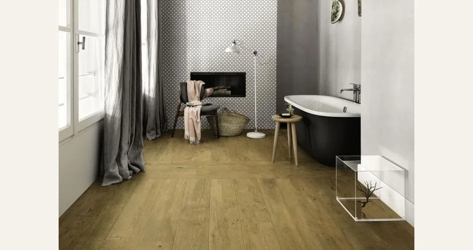 mattonelle in gres effetto legno della collezione Treverkdear Marazzi
