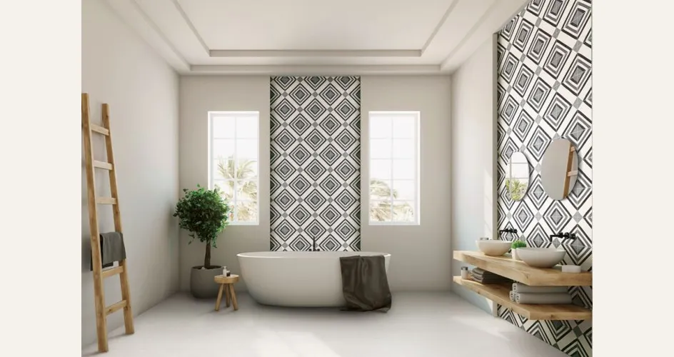 cementine della serie Swing realizzata da Ceramica Rondine