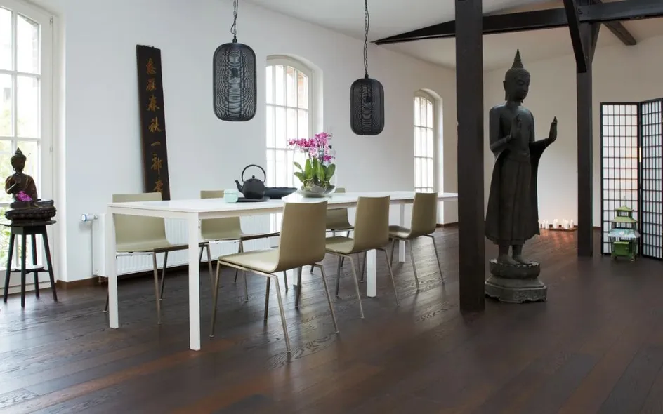Parquet 3 strati prefinito in rovere Casapark di Bauwerk Parkett