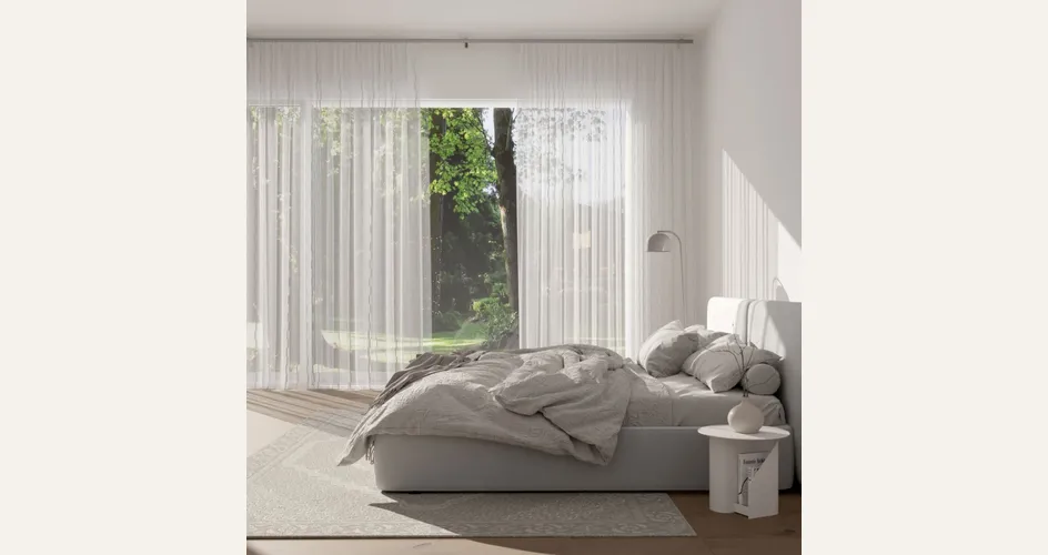 Quale grigio scegliere in base alla stanza e alla luce (foto Letto Ado Sora)