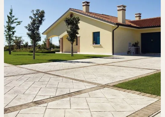 Pavimento in cemento stampato