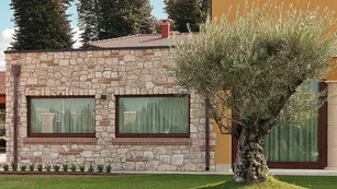 Aiale di Pietra Elite, pietra ricostruita