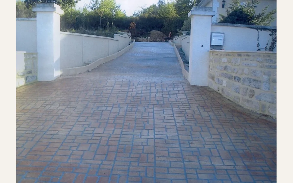 cemento stampato ambiente esterno