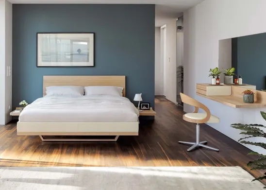Letto Riletto dotato di consolle  che fungono da piano d’appoggio - Team 7
