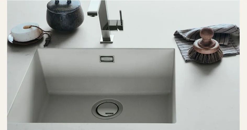 Top Caranto Quarz lavello saldato - Veneta Cucine