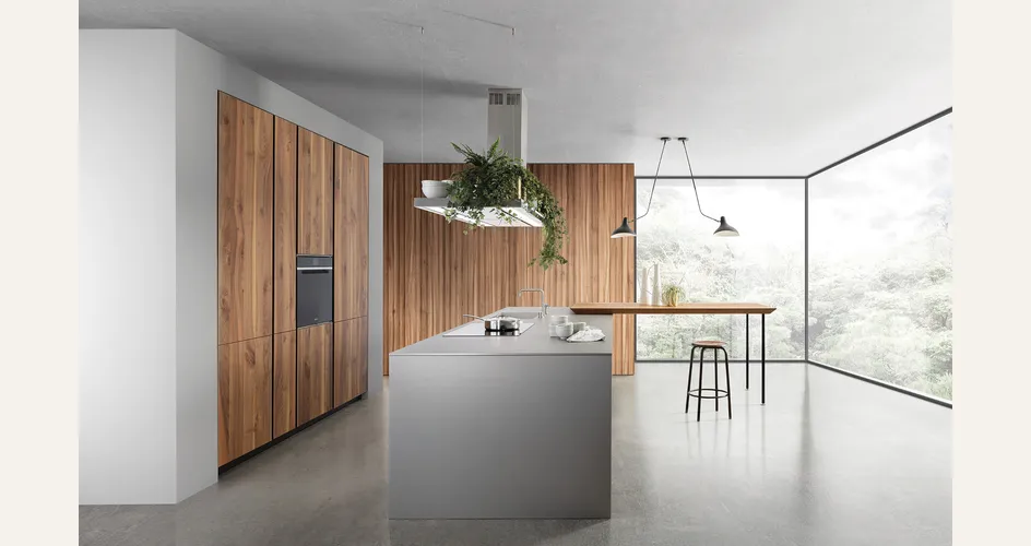 Cucina Aspen con top in Fenix NTA di Doimo Cucine