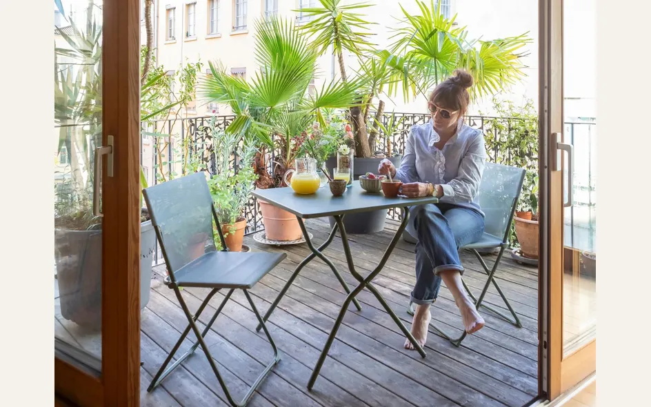 Balcony in acciaio- di Lafuma Mobilier